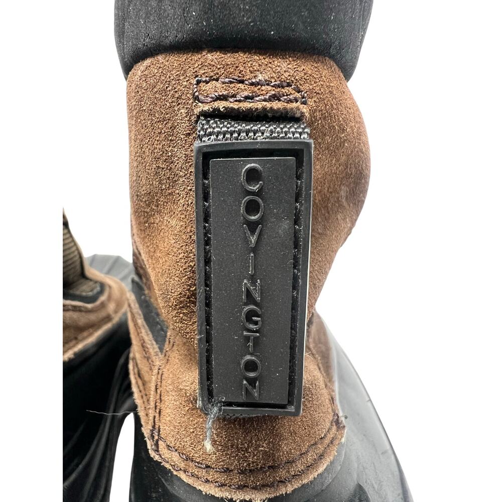 Men Covington Brown Leather Waterproof Insulated Work Outdoor Boots 11 - Picture 8 of 10